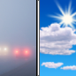 Independence Day: Areas of fog before 7am.  Otherwise, mostly sunny, with a high near 70. Southwest wind 5 to 10 mph becoming northwest in the afternoon. 