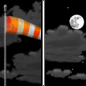 Tuesday Night: Partly cloudy, with a low around 76. Breezy, with a northeast wind 13 to 16 mph, with gusts as high as 20 mph. 